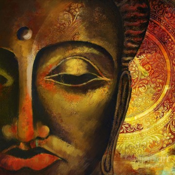 Religious Painting - Face Of Buddha Buddhism